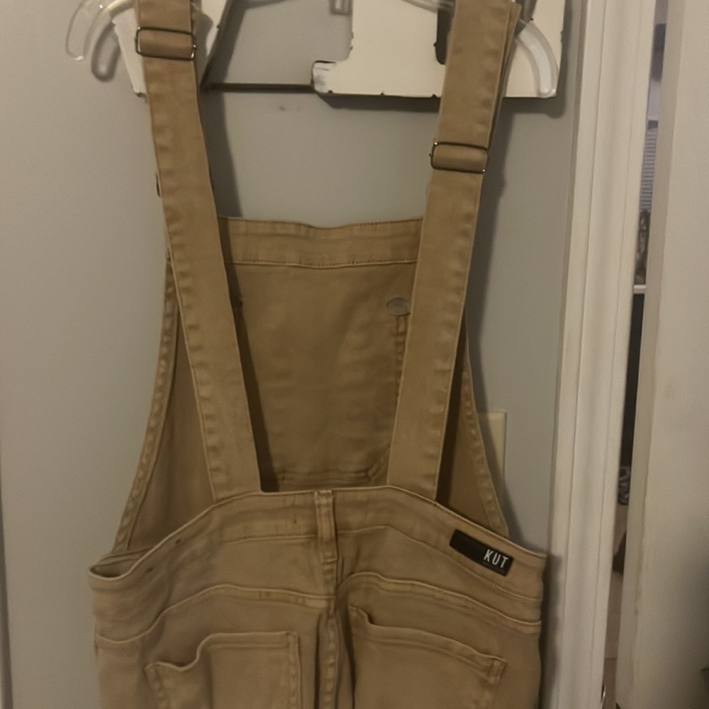 HP 🎉 Kut from the Kloth Jessica tan /brown / mustard overalls. - Picture 10 of 16